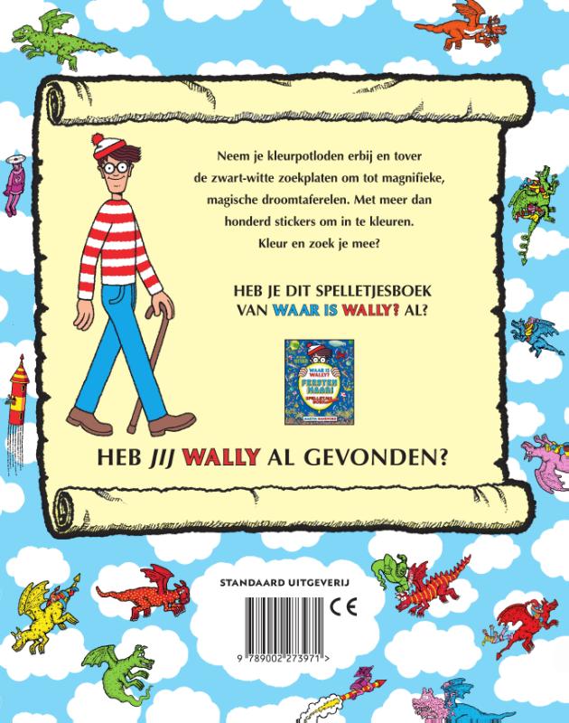Achterkant van Draken en dromen kleurboek