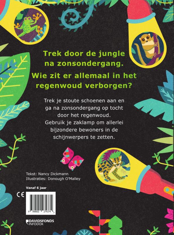 Achterkant van Groot gluurboek jungle