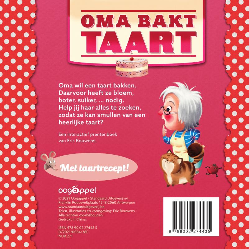 Achterkant van Oma bakt taart