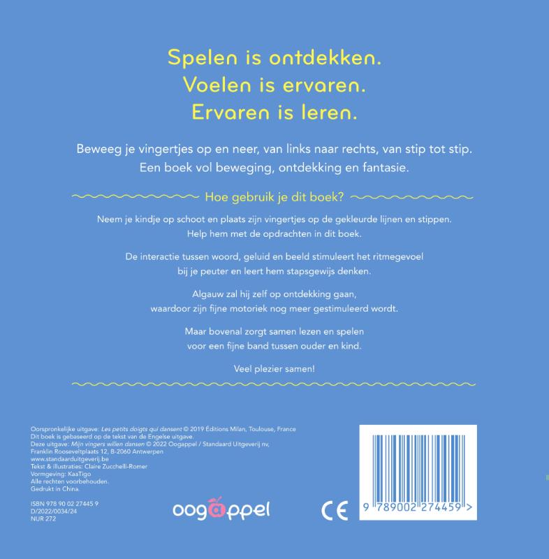 Achterkant van Mijn vingers willen dansen!