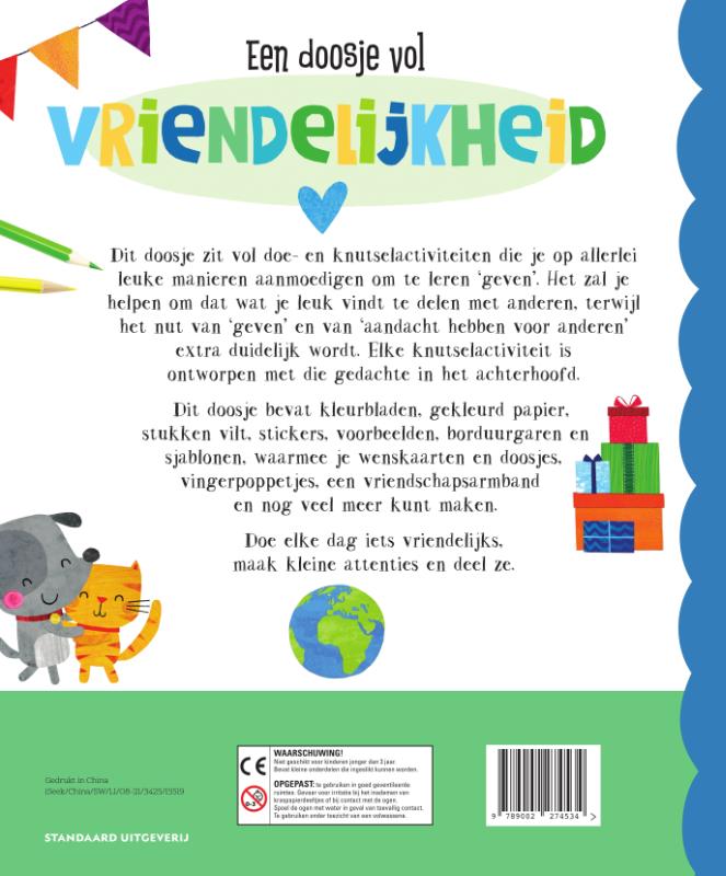 Achterkant van Mijn knutselatelier mindfulness - Een doosje vol vriendelijkheid