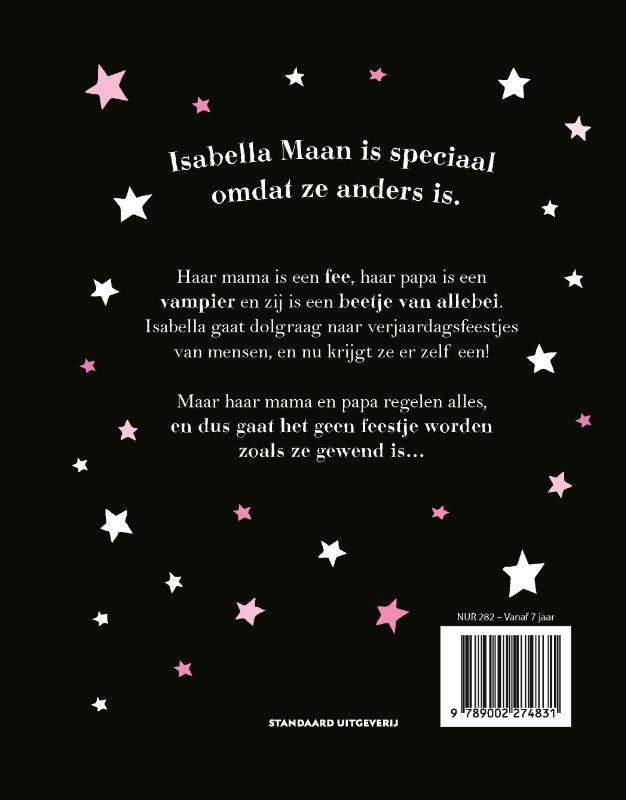 Achterkant van Isabella is jarig