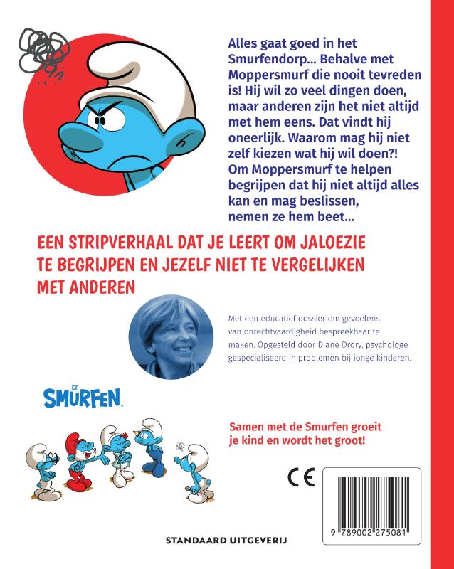 Achterkant van De Smurf die alles oneerlijk vindt
