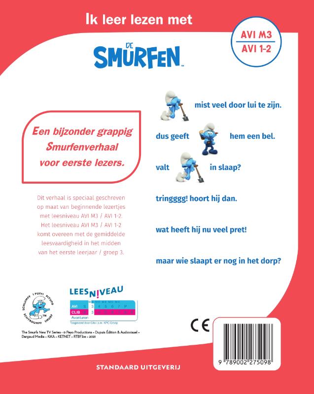 Achterkant van Luilaksmurf is niet moe