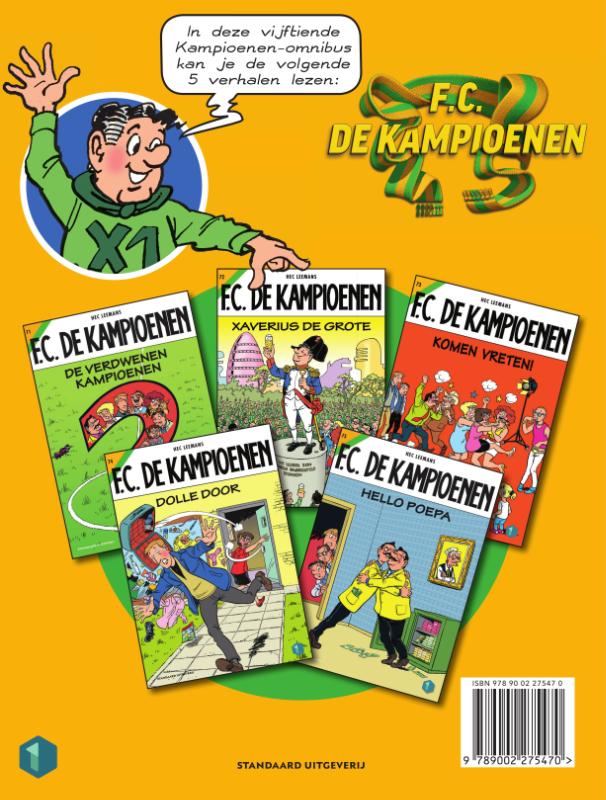Achterkant van De Xaverianen presenteren