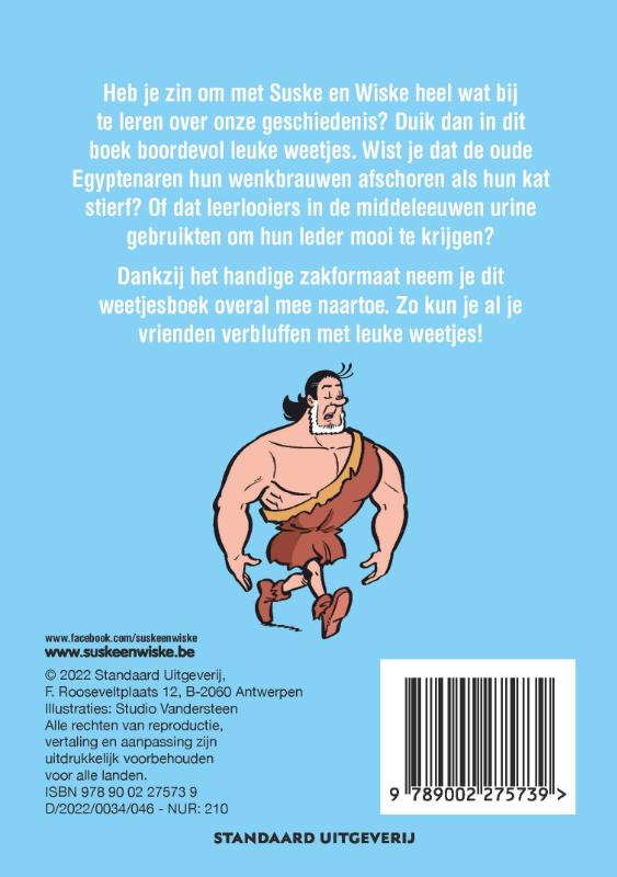 Achterkant van Weetjes over lang geleden