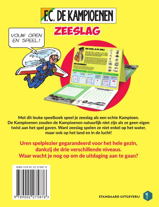 Achterkant van Zeeslag F.C. De Kampioenen