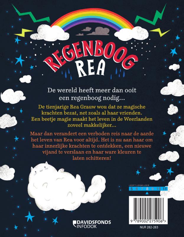 Achterkant van Regenboog Rea