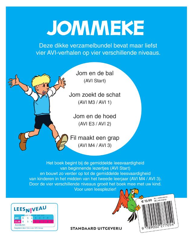 Achterkant van Jommeke Mijn grote AVI-leesboek