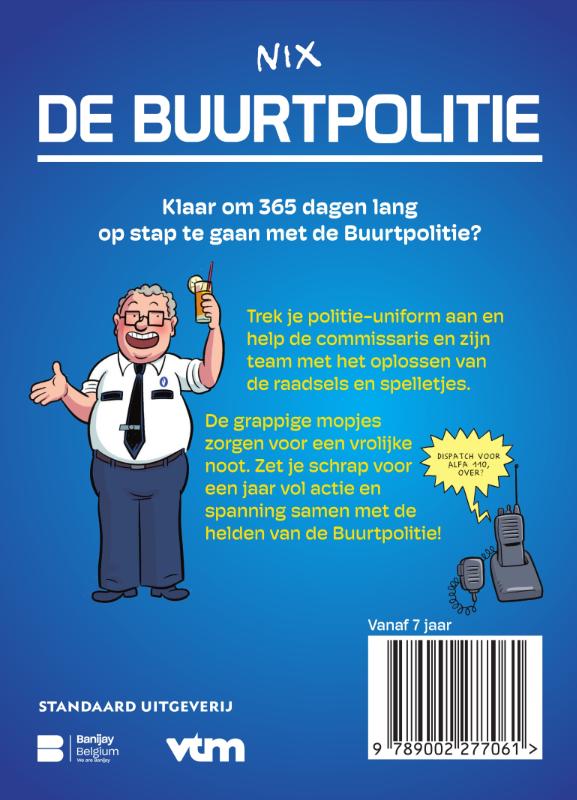 Achterkant van De Buurtpolitie Scheurkalender 2023