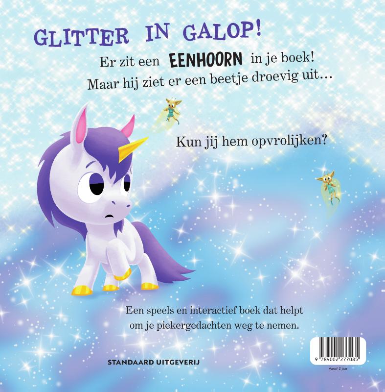 Achterkant van Er zit een eenhoorn in je boek