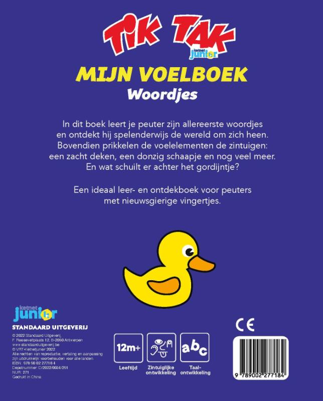 Achterkant van Mijn voelboek Woordjes