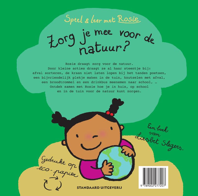 Achterkant van Speel en leer met Rosie: Zorg je mee voor de natuur?