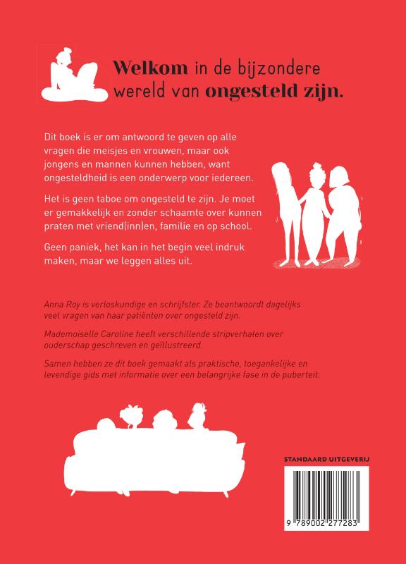 Achterkant van Joepie, ik ben ongesteld!