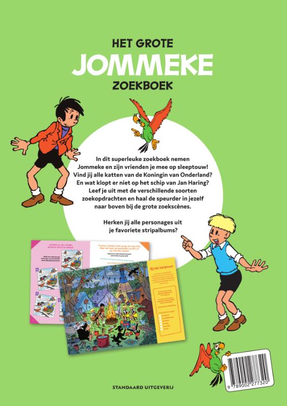 Achterkant van Het grote Jommeke Zoekboek