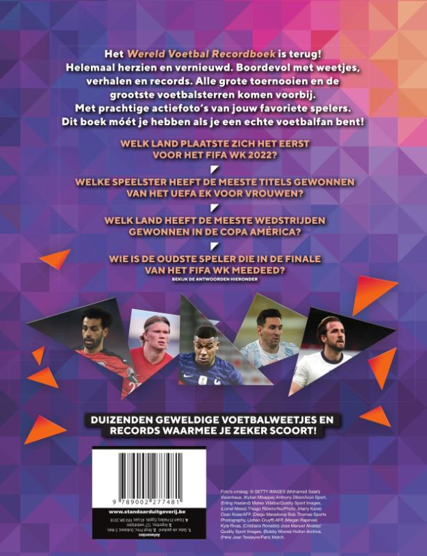 Achterkant van Wereld Voetbal Recordboek 2023