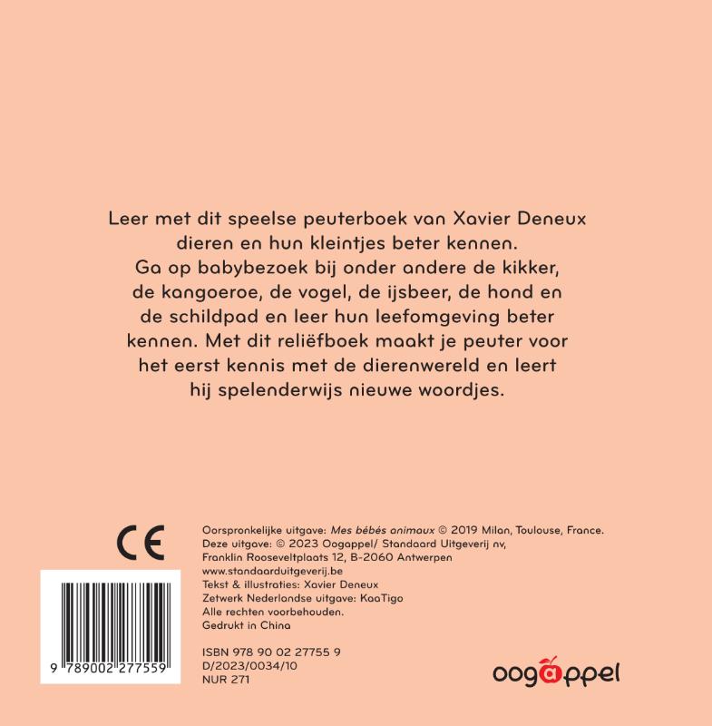 Achterkant van Babydieren