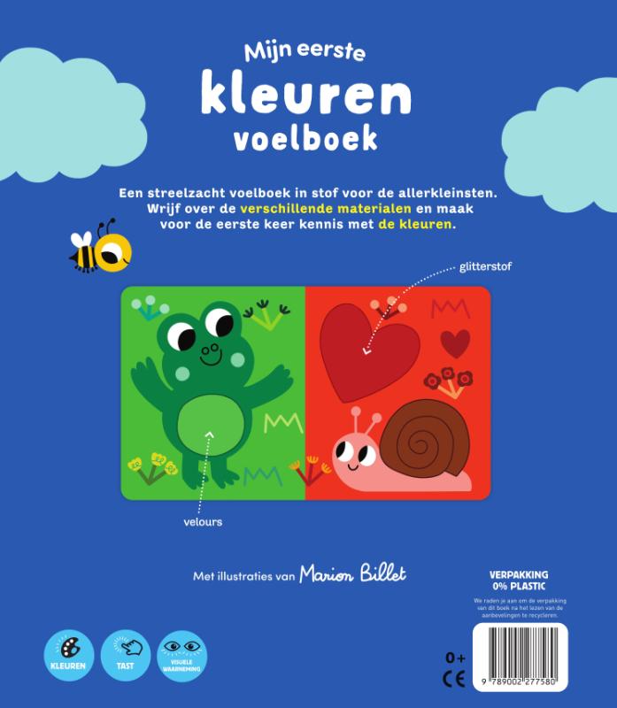 Achterkant van Mijn eerste kleuren voelboek