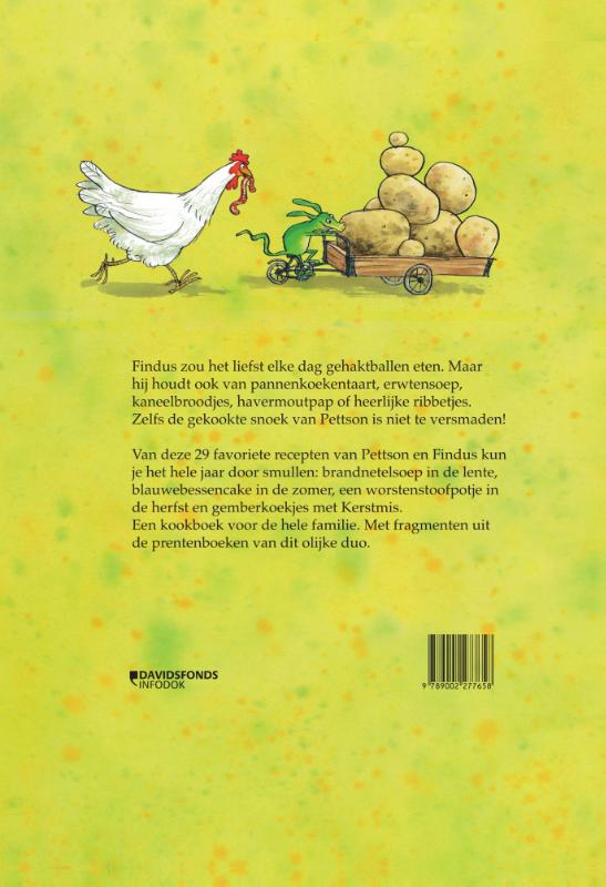 Achterkant van Koken met Pettson en Findus