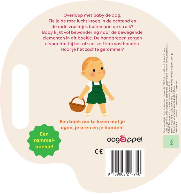 Achterkant van Mijn rammelboekje: kleuren