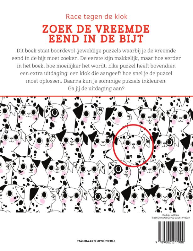 Achterkant van Zoek de vreemde eend in de bijt