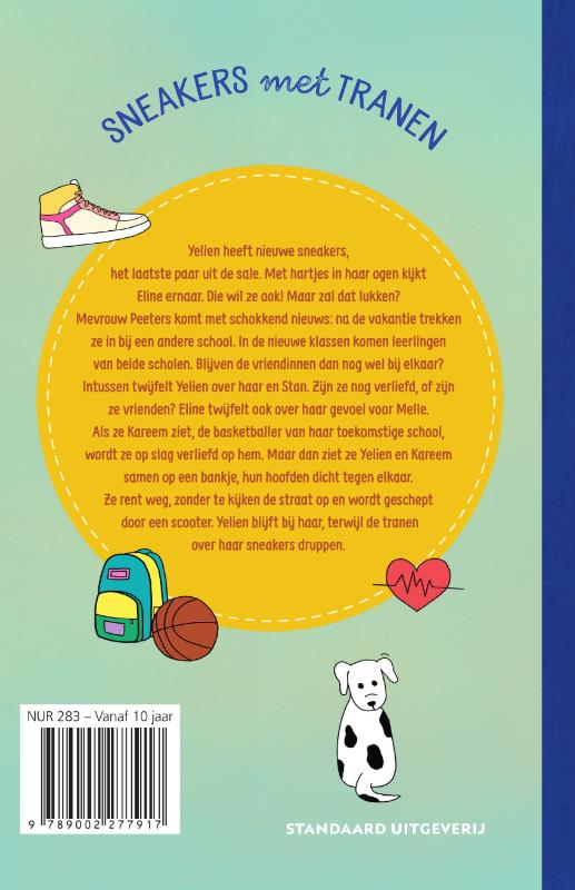 Achterkant van FGO: sneakers met tranen