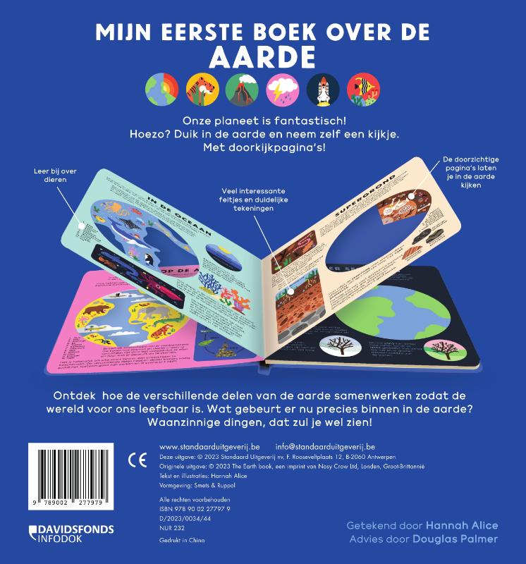 Achterkant van Mijn eerste boek over de aarde