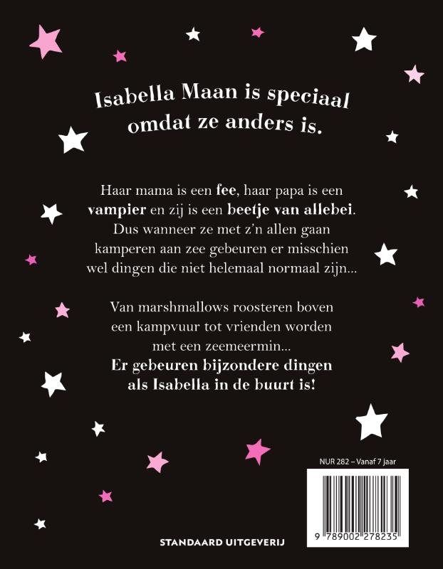 Achterkant van Isabella gaat kamperen