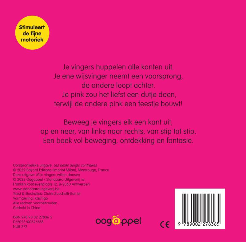 Achterkant van Mijn vingers willen huppelen