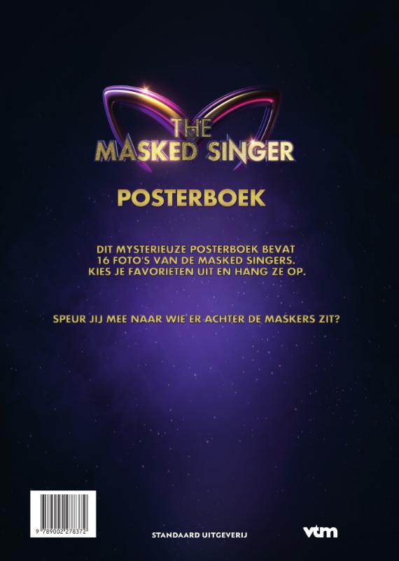 Achterkant van The masked Singer - posterboek
