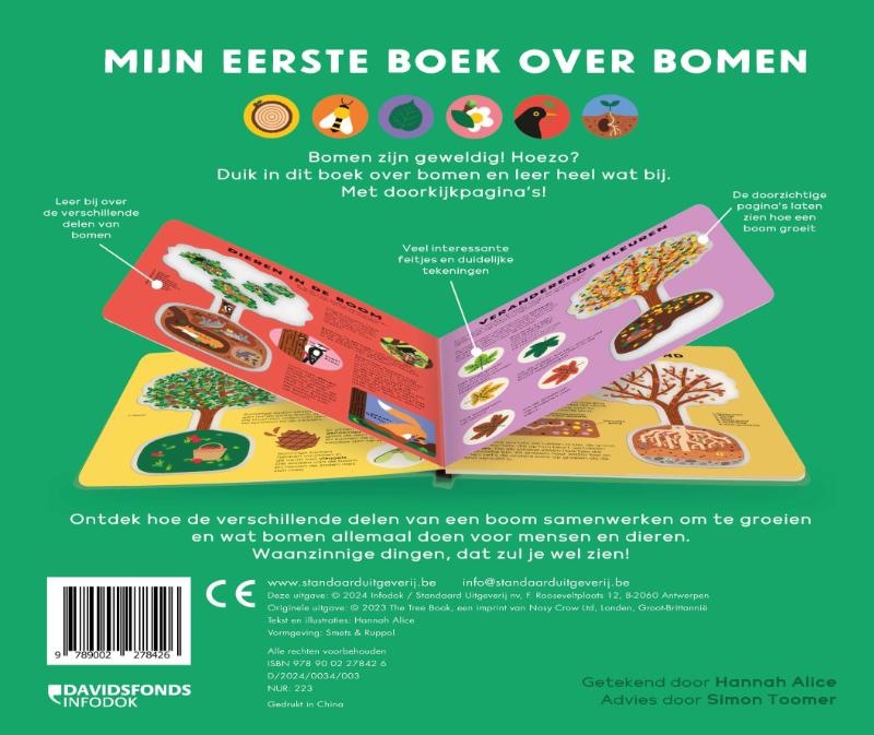 Achterkant van Mijn eerste boek over bomen