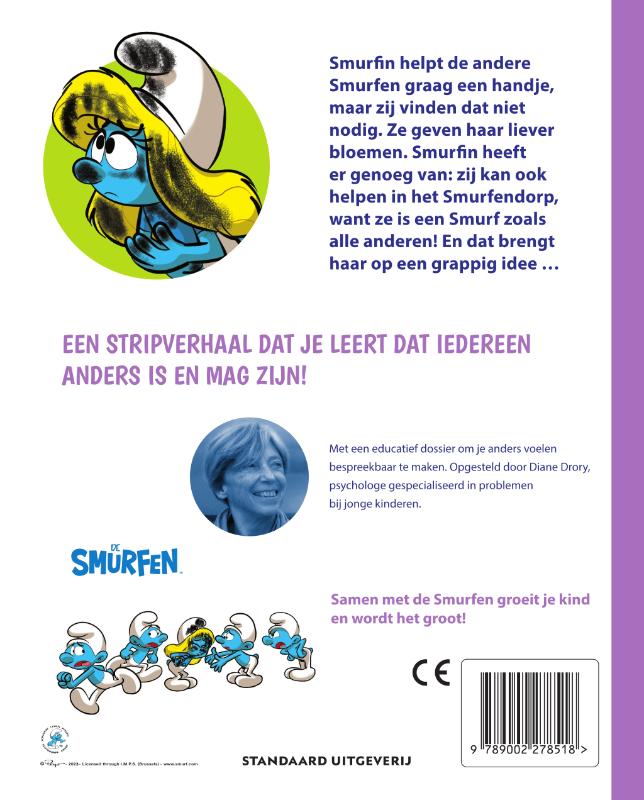 Achterkant van Eerste stripverhaaltjes om zelf te lezen: Smurfin is een Smurf zoals alle anderen