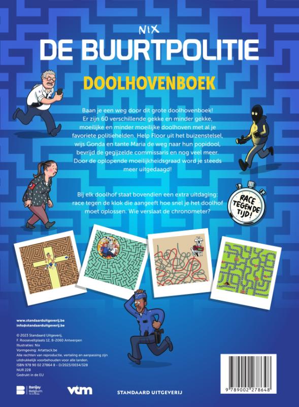 Achterkant van De Buurtpolitie Doolhovenboek