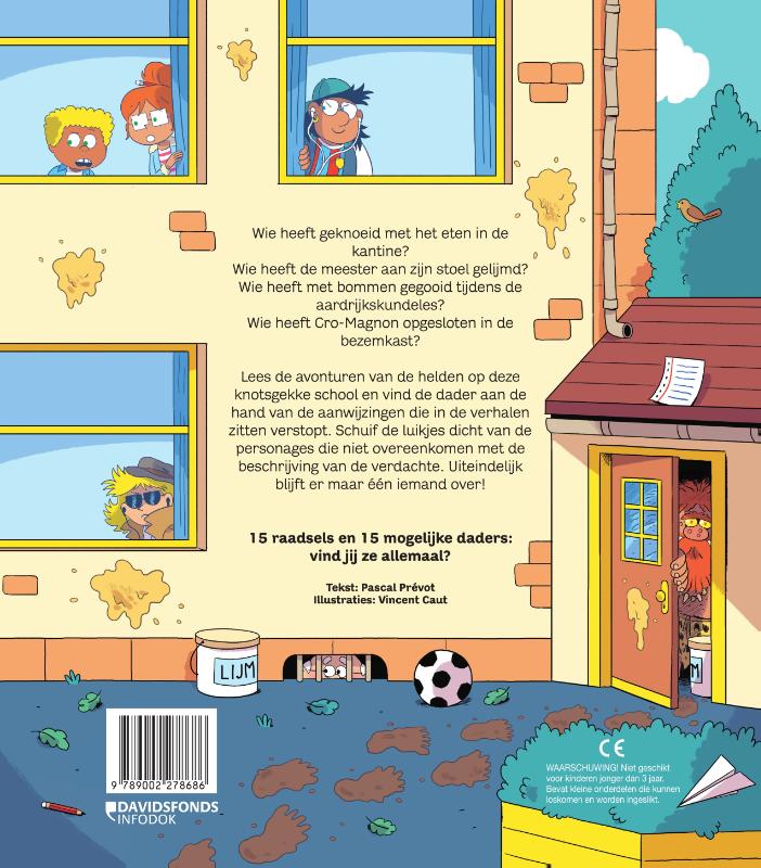 Achterkant van Wie heeft het gedaan?