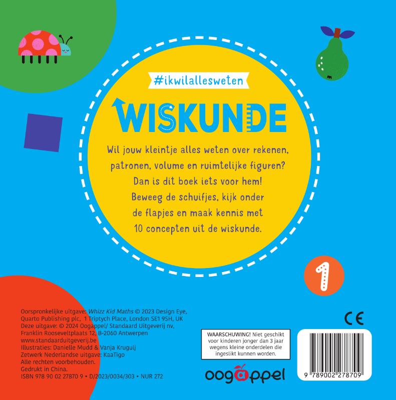 Achterkant van Wiskunde: Eerste begrippen voor kleine onderzoekers