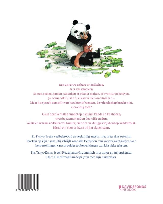 Achterkant van Het grote boek van Panda en Eekhoorn