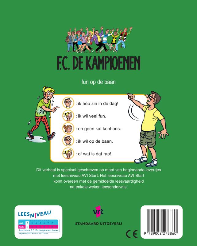 Achterkant van Fun op de baan