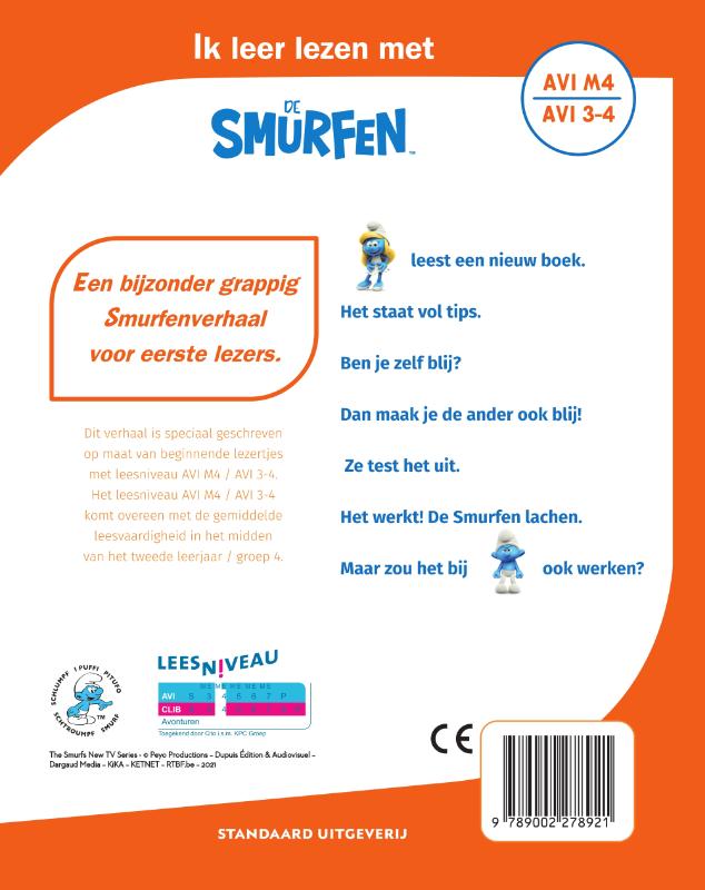 Achterkant van Geen lol voor Moppersmurf
