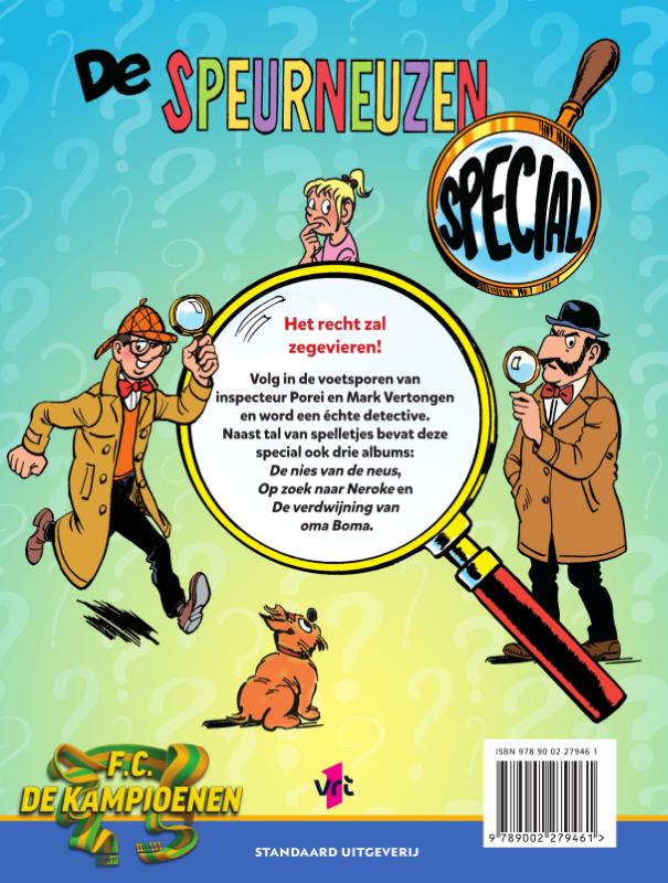 Achterkant van De speurneuzen special