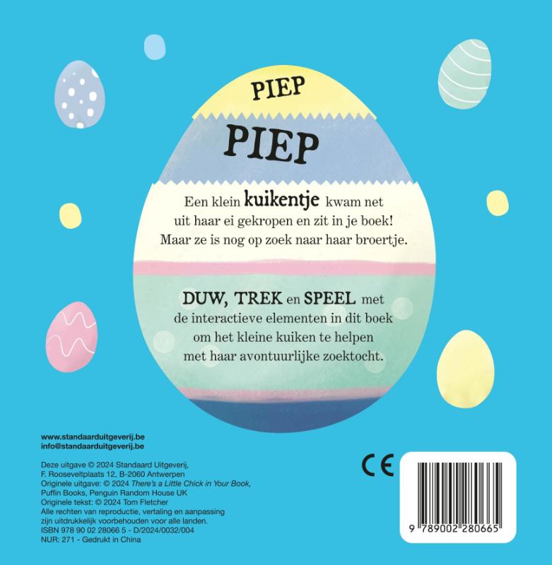 Achterkant van Er zit een kuiken in je boek