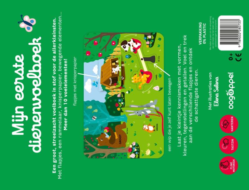 Achterkant van Mijn eerste dierenvoelboek