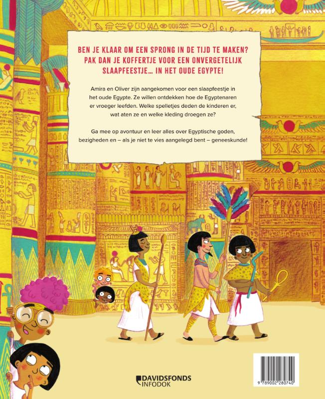 Achterkant van Slaapfeestje in het oude Egypte