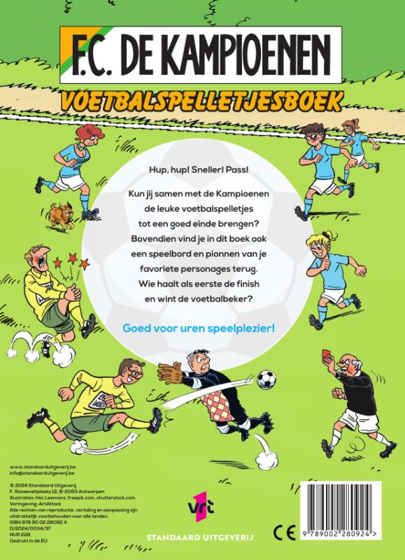 Achterkant van Voetbalspelletjesboek