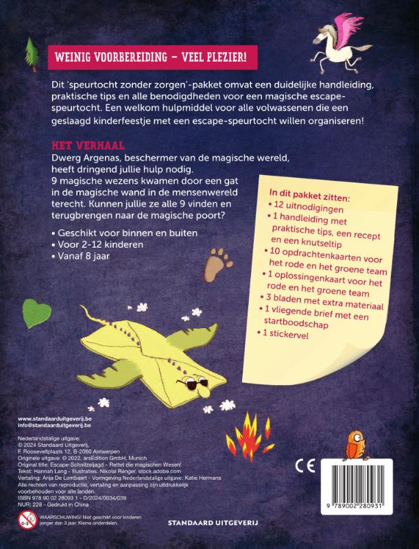 Achterkant van Escape-speurtocht: Red de magische wezens!
