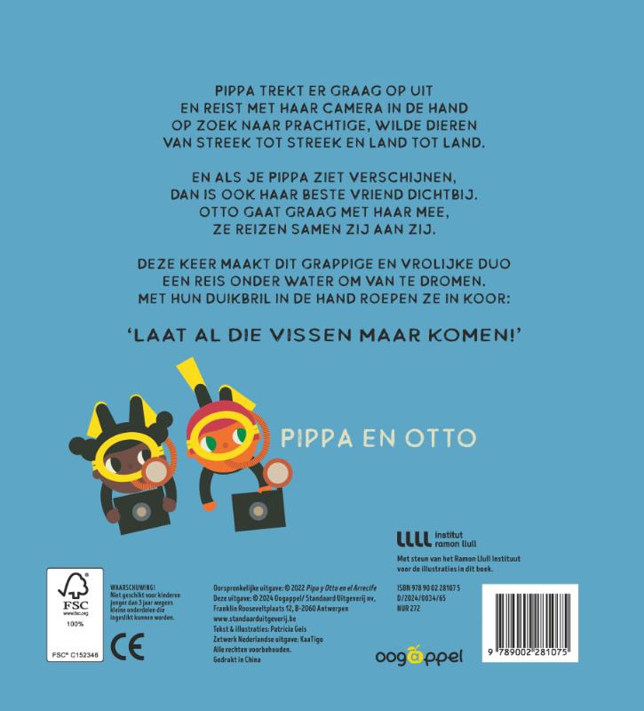 Achterkant van Pippa en Otto en het koraalrif - een pop-upboek