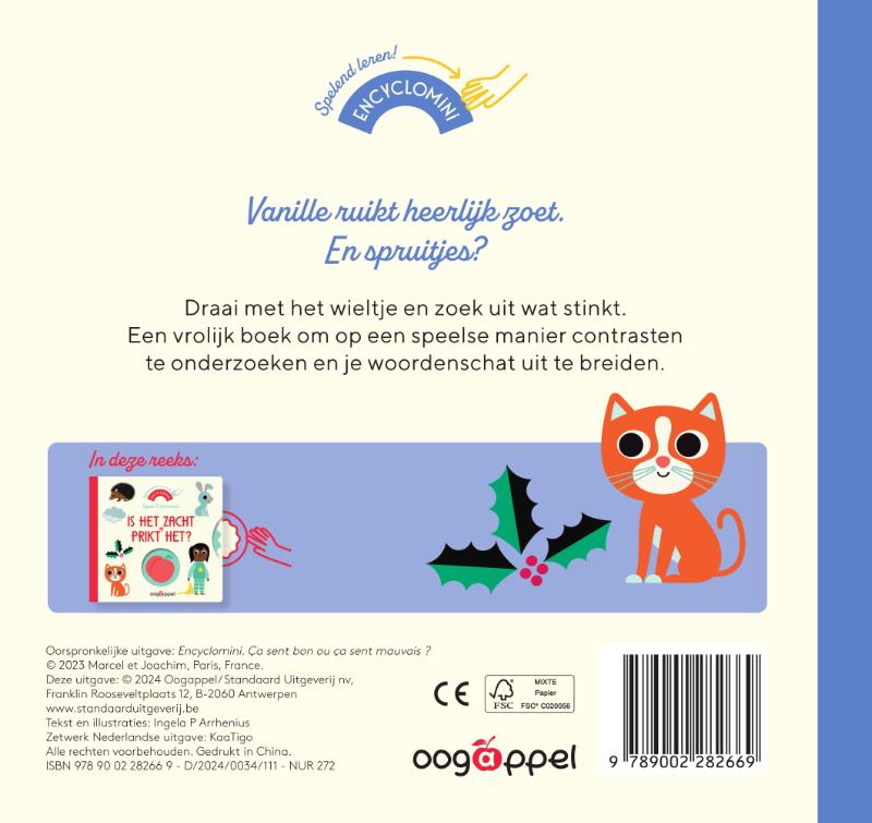 Achterkant van Ruikt het lekker of stinkt het?
