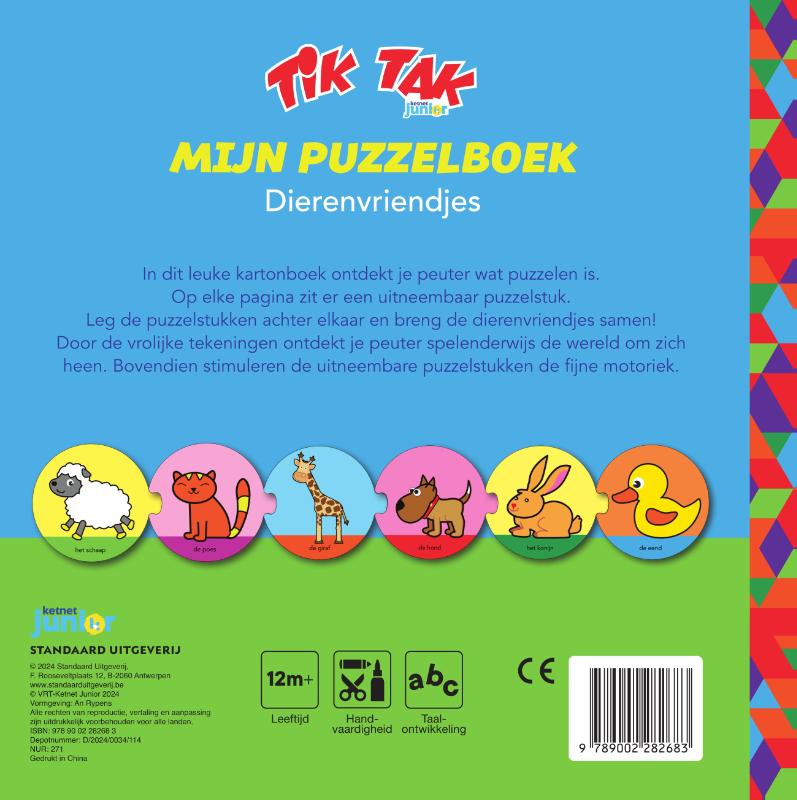 Achterkant van Tik Tak Mijn puzzelboek