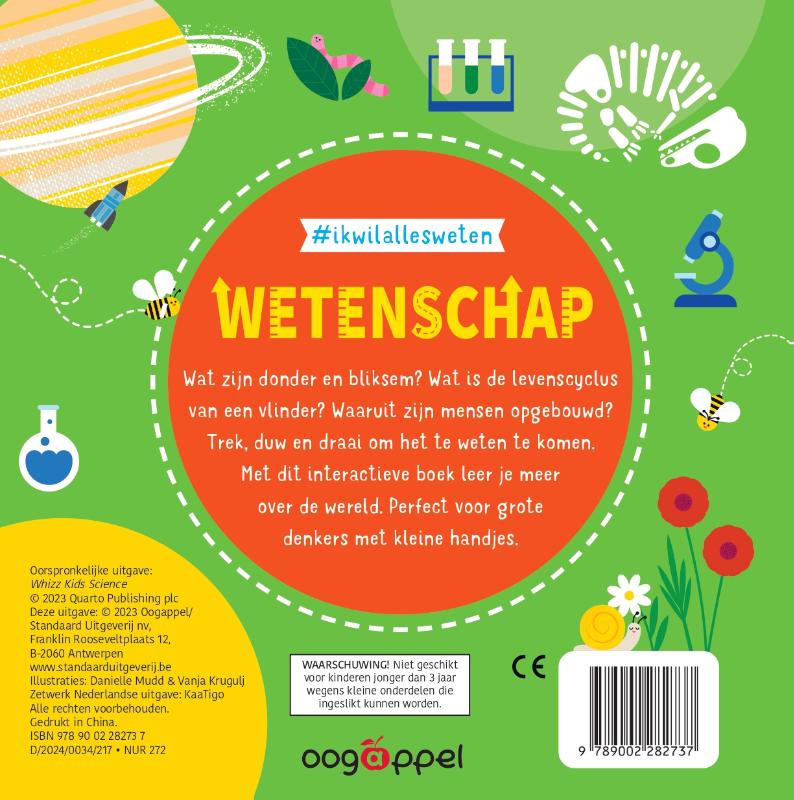 Achterkant van #ikwilallesweten: wetenschap