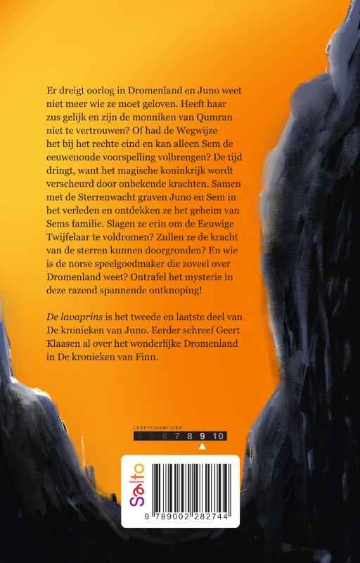 Achterkant van De lavaprins