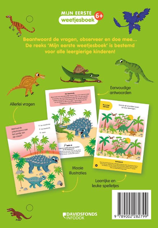 Achterkant van Mijn eerste weetjesboek: Dinosaurussen